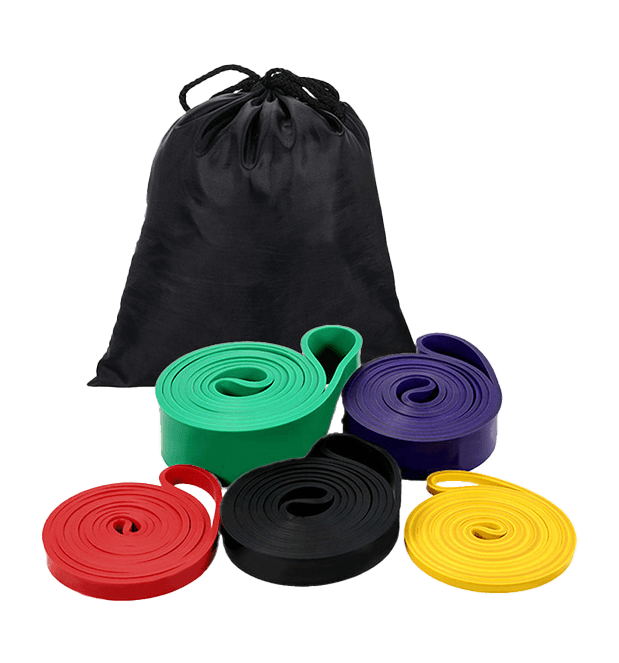 zak met 5x weerstandbanden png